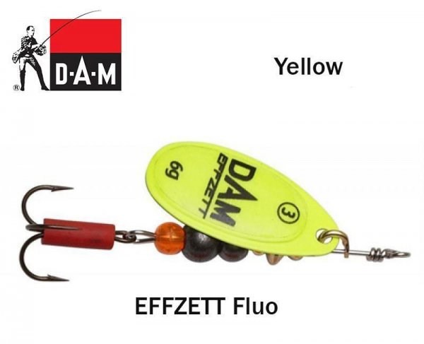 Вертушка DAM effzett Fluo Yellow