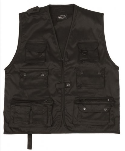 Outdoor vest SAFARI, black