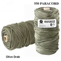 550 paracord 90 m OD green