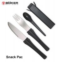 Böker Snack Pac Camping cutlery in plastic quiver