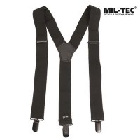 Mil-tec Suspenders (braces) With Clips Black