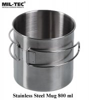 Mil-tec Stainless steel Mug 800 ml