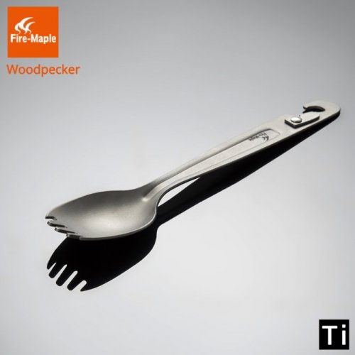 Spoon titanium Fire-Maple WoodPecker