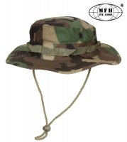 US GI Bush hat, rip stop, chin strap, woodland