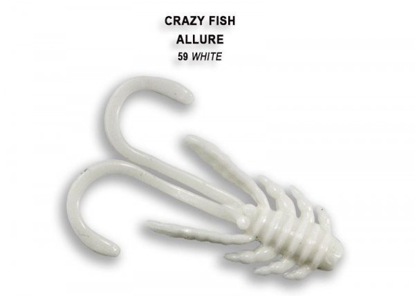 Силиконовая приманка Crazy Fish Allure White