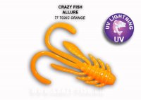 Силиконовая приманка Crazy Fish Allure 40 мм Toxic Orange