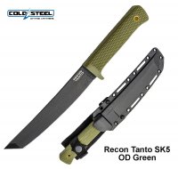 Taktinis Peilis Cold Steel Recon Tanto SK5 OD Green