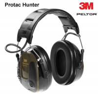3M Peltor Protac Hunter SNR 26 dB Active Hearing Protectors Gree