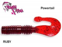Твистер ароматизированный Crazy Fish Powertail Ruby 7 см