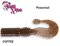 Softbait attractants Crazy Fish Powertail COFFEE 7 cm