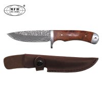 MFH Hunting knife made of Damascus steel 44921