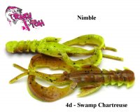 Приманка Crazy Fish Nimble 2" 5 см Swamp Chartreuse плавающий