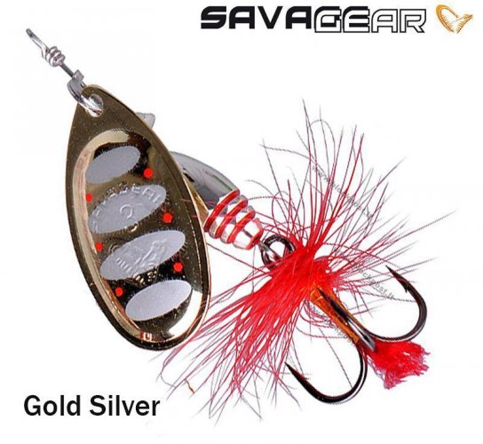 Блесна Savage gear Rotex Gold Silver