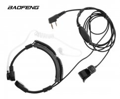 Baofeng MC-10 reguliuojamas laringofonas su Kenwood jungtimi