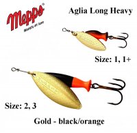 Вертушка Mepps Aglia Long Heavy Gold-Black/Orange