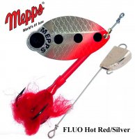 Blizgė Mepps Lusox FLUO Hot Red/Silver
