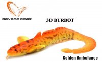 Приманка Savage Gear 3D Burbot 25 см 75 г Golden Ambulance