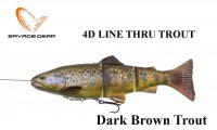 SAVAGE GEAR 4D Line Thru Trout Lėtai skęstantis Dark Brown Trout