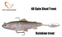 Приманка Savage Gear 4D Trout Spin Shad Raibow trout