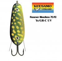 Kuusamo Rasanen weedless spoon 10/70 Ye/GR-C
