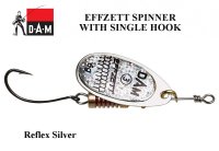DAM Effzett spinner su vienšakiu kabliu Reflex Silver