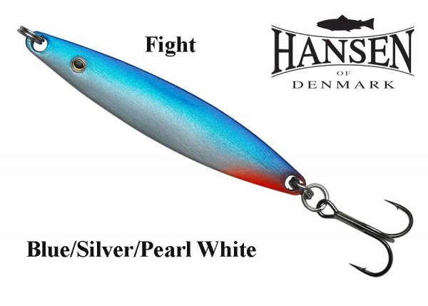 Hansen Fight blizgės Blue/Silver Pearl White