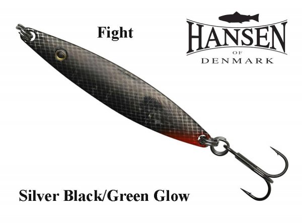Hansen Fight blizgės Silver Black/Green Glow