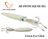 Pilkeris Savage gear 3D Swim Squid Jig Green Eye Glow