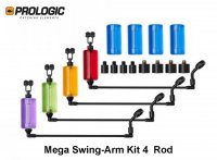 Kibimo indikatorius Prologic K1 Mega Swing-Arm Kit 4 Rod R, Y, G
