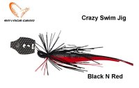 Приманка Savage Gear Crazy Swim Jig 20 г Black N Red