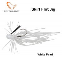 Savage Gear Skirt Flirt Jig Sinking Kablys Nr1 White Pearl