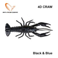 Guminukas Savage Gear 4D Craw Plaukiojantis Black & Blue