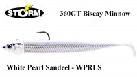 Soft Lure Storm 360GT Coastal Biscay Minnow White Pearl Sandeel