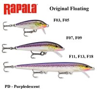 Rapala Original Floating PD - Purpledescent