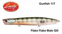 Vobleris Lucky Craft Gunfish 117 Flake Flake Male Gill