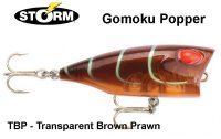Vobleris Storm Gomoku Popper GPO Transparent Brown Prawn