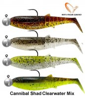 Savage Gear Cannibal Shad Clearwater Mix Softbait