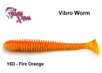 Guminukas Crazy Fish Vibro Worm Fire Orange