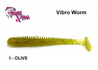 Силиконовая приманка Crazy Fish Vibro Worm Olive