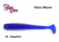 Guminukas Crazy Fish Vibro Worm Sapphire