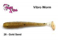 Силиконовая приманка Crazy Fish Vibro Worm Gold Sand