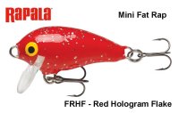 Vobleris Rapala Mini Fat Rap MFR03FRHF Red Hologram Flake