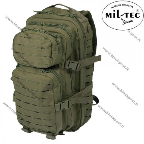Рюкзак Mil-tec Assault Laser Cut SM зеленого цвета, 20л