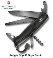 Šveicariškas peilis Victorinox Ranger Grip 55 ONYX juodas