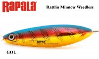 Rapala Rattlin Minnow Weedless Spoon 8 cm, 16 g GOL