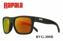 Rapala RVG300 Polarized Sunglasses Black RVG300B