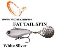 Savage Gear Fat Tail Spin White Silver