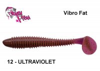 Silikoninis masalas Crazy Fish Vibro Fat 6.8' 17 cm Ultraviolet