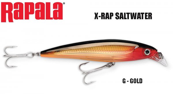Rapala vobleris X-RAP Saltwater Gold [02-SXR-G]