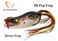 Masalas varlė Savage Gear 3D Pop Frog Brown Frog